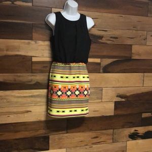 Neon aztec Dress